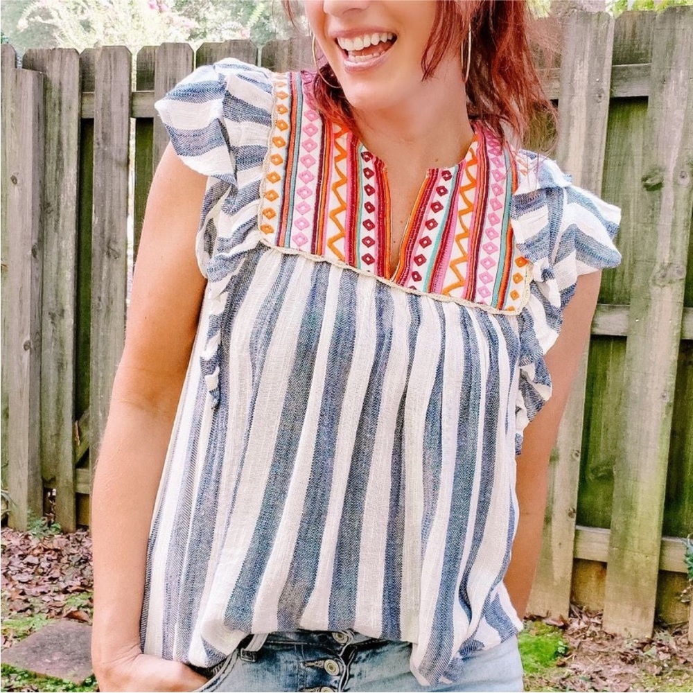 Thml Embedded Ruffle Top Size Xs - image 4